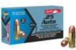25 ACP 50 Grain Full Metal Jacket Rounds Aguila Ammunition